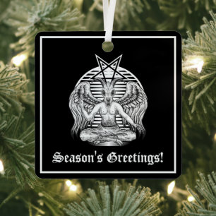 Baphomet Satanic Ornament Aus Metall