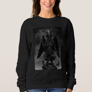 Baphomet Satanic Satan Goat Head 66 Occult Pagan Sweatshirt