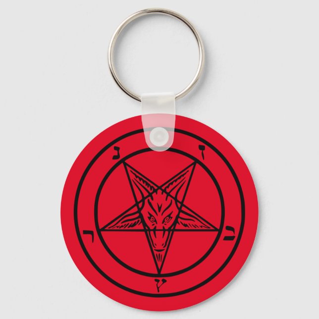 Baphomet-Schlüsselanhänger Schlüsselanhänger (Vorderseite)