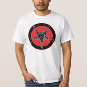 Baphomet (schwarz, rot und grau) T-Shirt