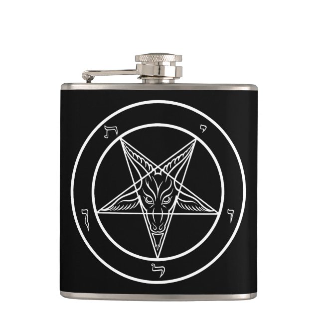 Baphomet-Siegel CoS Flachmann (Vorderseite)