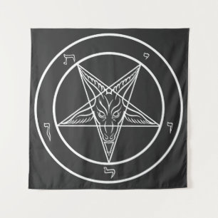 Baphomet-Siegel CoS Wandteppich