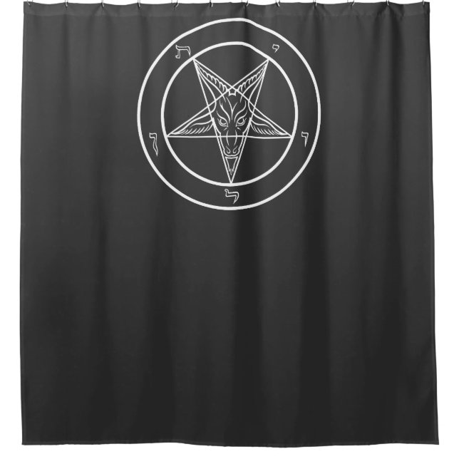 Baphomet Sigil CoS 6' Ritual Chamber Drape or Duschvorhang (Vorderseite)