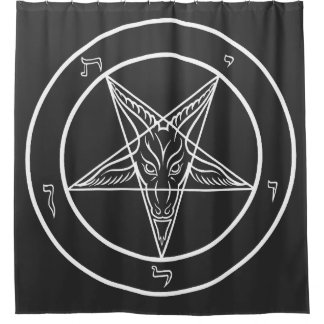Baphomet-Sigil CoS 6' Ritualkammer-Vorhang oder Duschvorhang