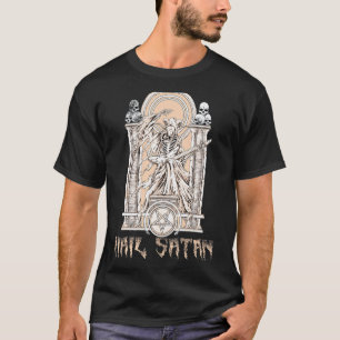 Baphomet spielt elektrische Gitarre Hail Satan Teu T-Shirt