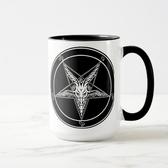 Baphomet Tasse alter Art (Rechts)