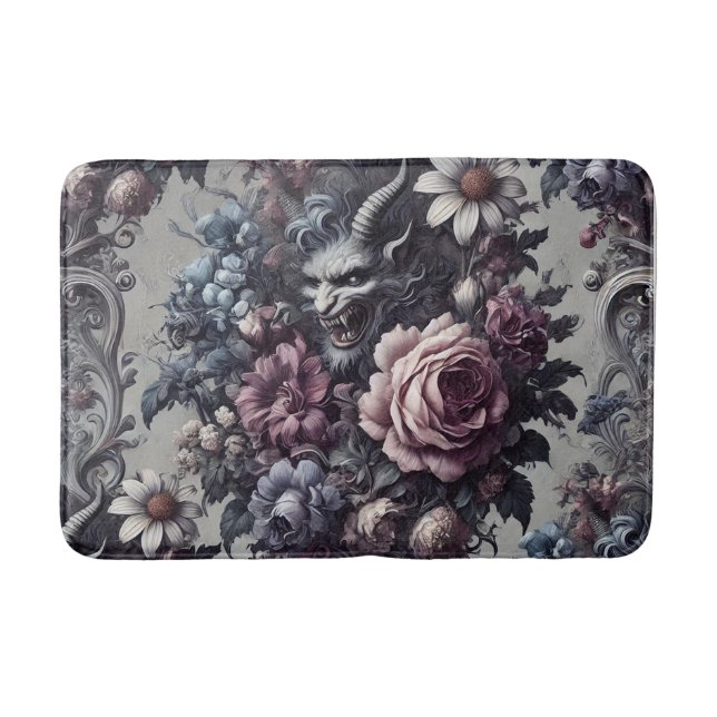 Baphomet's Bouquet - Gotisch Viktorianisch Badematte (Vorderseite)