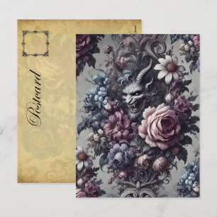 Baphomet's Bouquet - Gotisch Viktorianisch Feiertagspostkarte