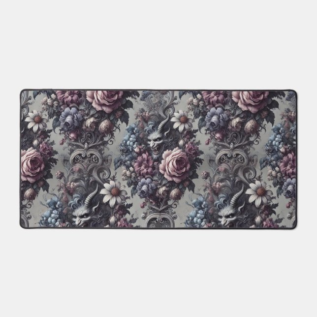 Baphomet's Bouquet - Gotisch Viktorianisch Schreibtischunterlage (Vorderseite)