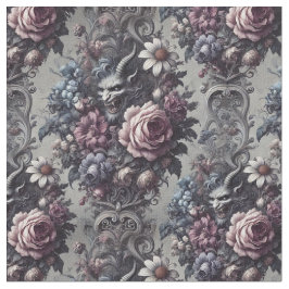 Baphomet's Bouquet - gotische klassische Tile Stoff