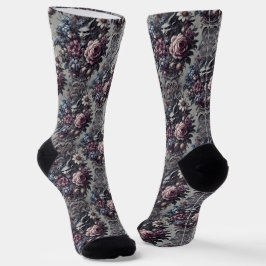Baphomet's Bouquet - Gotisches Viktorianisches Tap Socken