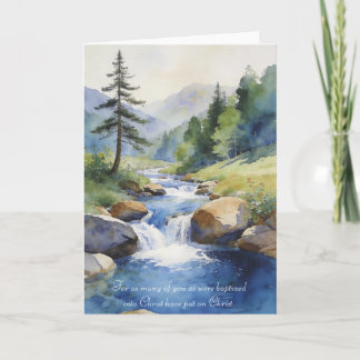 Baptism Card: Galatians 3:25-27 Karte