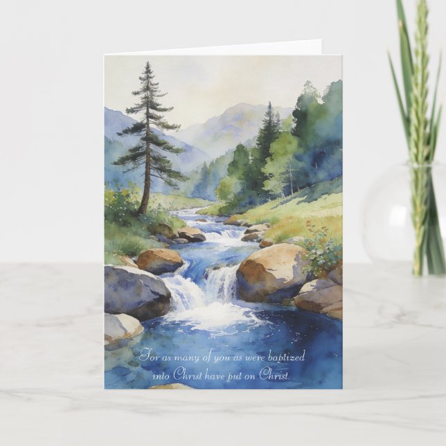 Baptism Card: Galatians 3:25-27 Karte (Vorderseite)