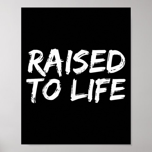 Baptism Gift New Christians Baptismal Quote Raised Poster (Vorne)