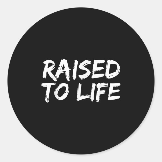 Baptism Gift New Christians Baptismal Quote Raised Runder Aufkleber (Vorderseite)