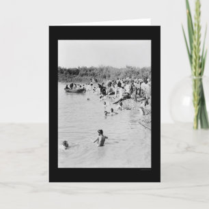 Baptism in the Jordan River 1884 Karte