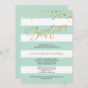 BAPTISM Invasion Gender Neutral - Twins Einladung