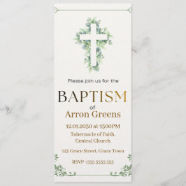 Baptism Invitation | Simple and Elegant Christian Einladung
