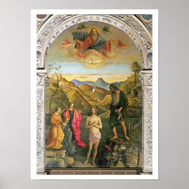 Baptism of Christ, St. John Altarpiece Poster (Vorne)