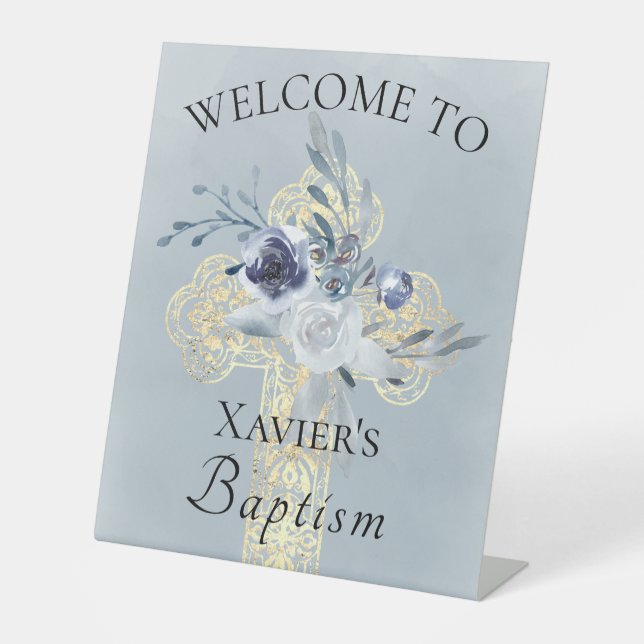 Baptism welcome sign sockelschild (Vorderseite)