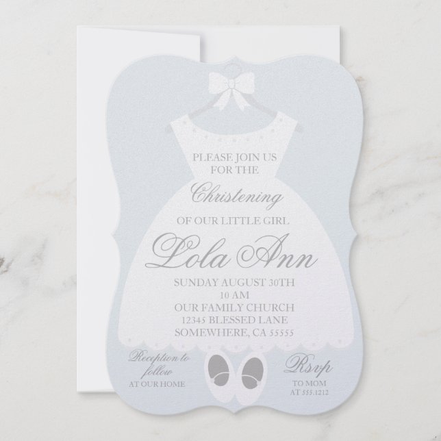 BAPTISMINVITÄT EINLADUNG (Vorderseite)