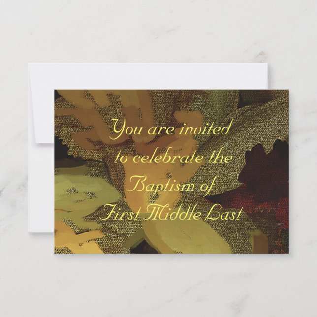 BAPTISMINVITÄT EINLADUNG (Vorderseite)