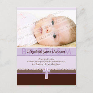 BAPTISMITTELEINLADUNG: rein 1 Einladungspostkarte