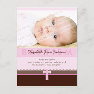 BAPTISMITTELEINLADUNG: rein 2 Einladungspostkarte
