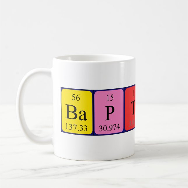 Baptiste Periodenname Tasse (Links)