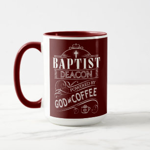 Baptistendiakon, angetrieben durch Gott und Kaffee Tasse
