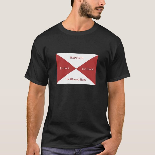 BaptistenMemes: Baptistenflagge T-Shirt (Vorderseite)