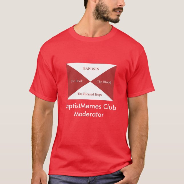BaptistenMemes Verein: Moderator (dunkel) T-Shirt (Vorderseite)