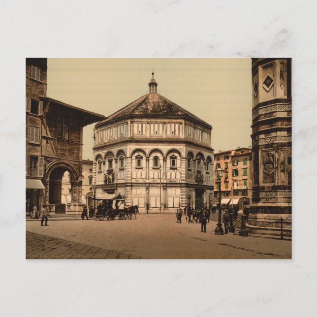Baptistry, Florenz, Toskana, Italien Postkarte (Vorderseite)