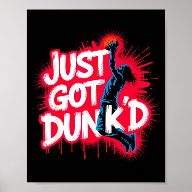 Baptized Jesus Just Got Dunked Baptism  Poster (Vorne)