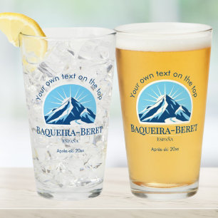 Baqueira-Beret Spanien España Skigebiet trinkt Bie Glas