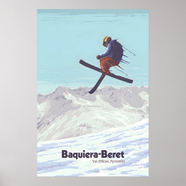 Baqueira-Beret Spanien Skigebiet Poster (Vorne)
