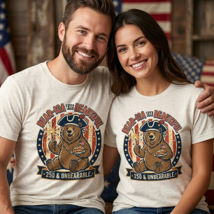 Bär 250. Jubiläums-Bär-ica die Schöne Tri-Blend Shirt