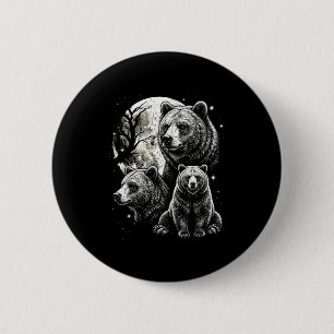Bär 90er Stil vintage Ästhetik y2k Wildtier Bär Button