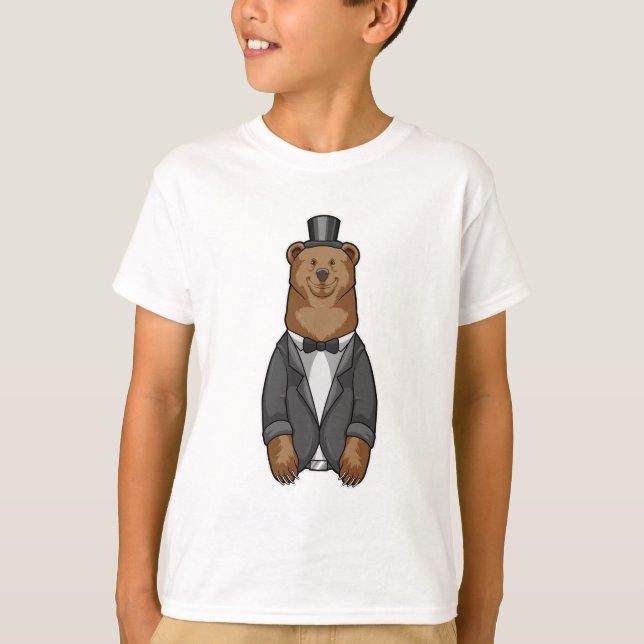 Bär als Bär mit Jacket T-Shirt (Vorderseite)