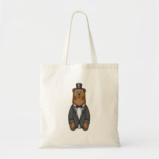 Bär als Bär mit Jacket Tragetasche (Vorne)