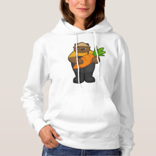 Bär als Bauer mit Karotte Hoodie