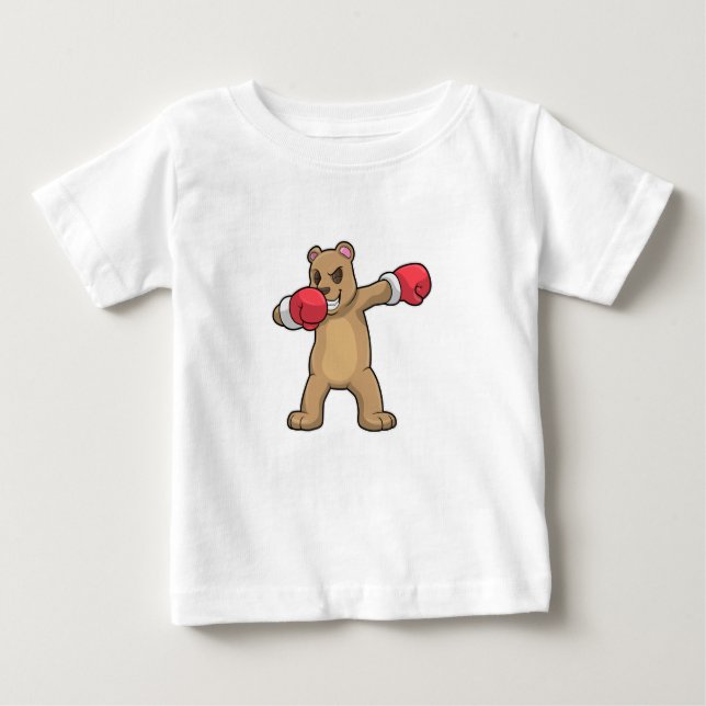 Bär als Boxer beim Boxing & Hip Hop Dance Dab Baby T-shirt (Vorderseite)