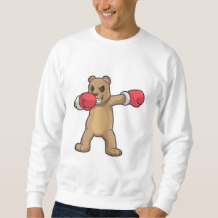 Bär als Boxer beim Boxing & Hip Hop Dance Dab Sweatshirt