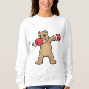 Bär als Boxer beim Boxing & Hip Hop Dance Dab Sweatshirt