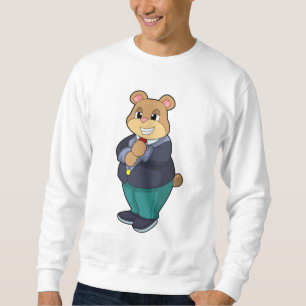 Bär als Bräutigam mit Anzug Sweatshirt
