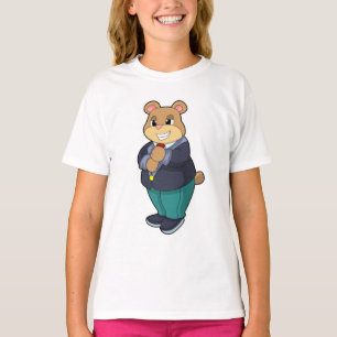 Bär als Bräutigam mit Anzug T-Shirt
