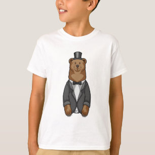 Bär als Bräutigam mit Jacke T-Shirt