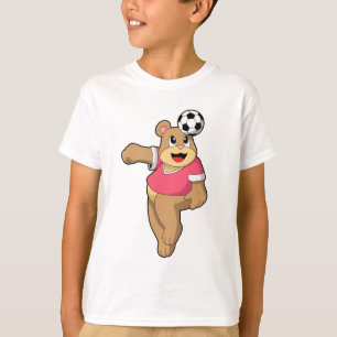 Bär als Fußballspieler mit Fußball.PNG T-Shirt