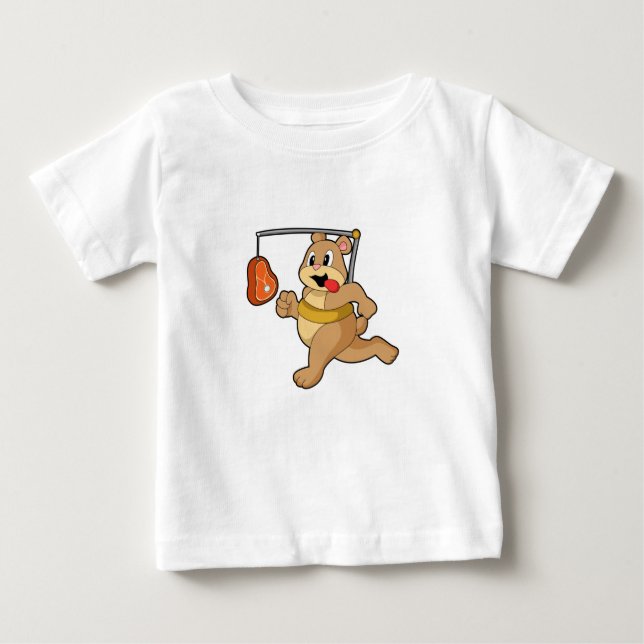 Bär als Runner Baby T-shirt (Vorderseite)