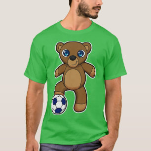 Bär als Spieler mit Kugel T-Shirt